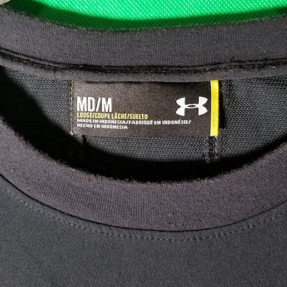 Under Armor Tactical Ridge Reaper Shirt Black Medium Loose Law Enforcement Patch - Picture 6 of 9